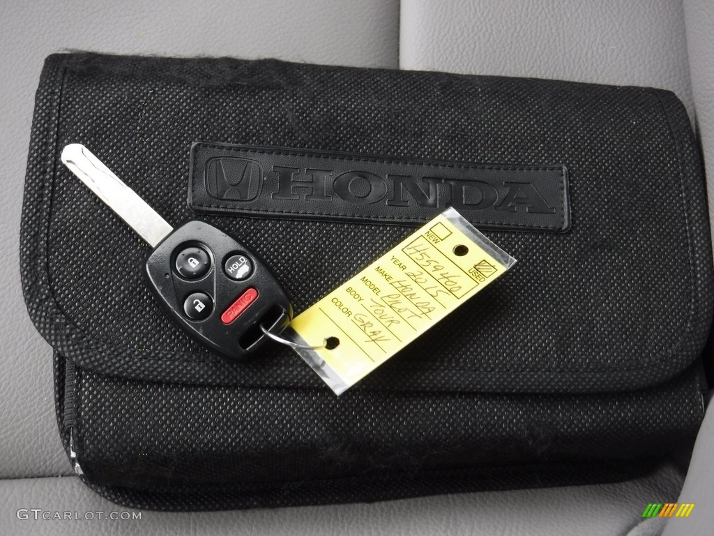 2015 Pilot Touring 4WD - Modern Steel Metallic / Gray photo #23