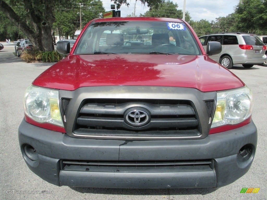 2006 Tacoma Regular Cab - Impulse Red Pearl / Graphite Gray photo #8