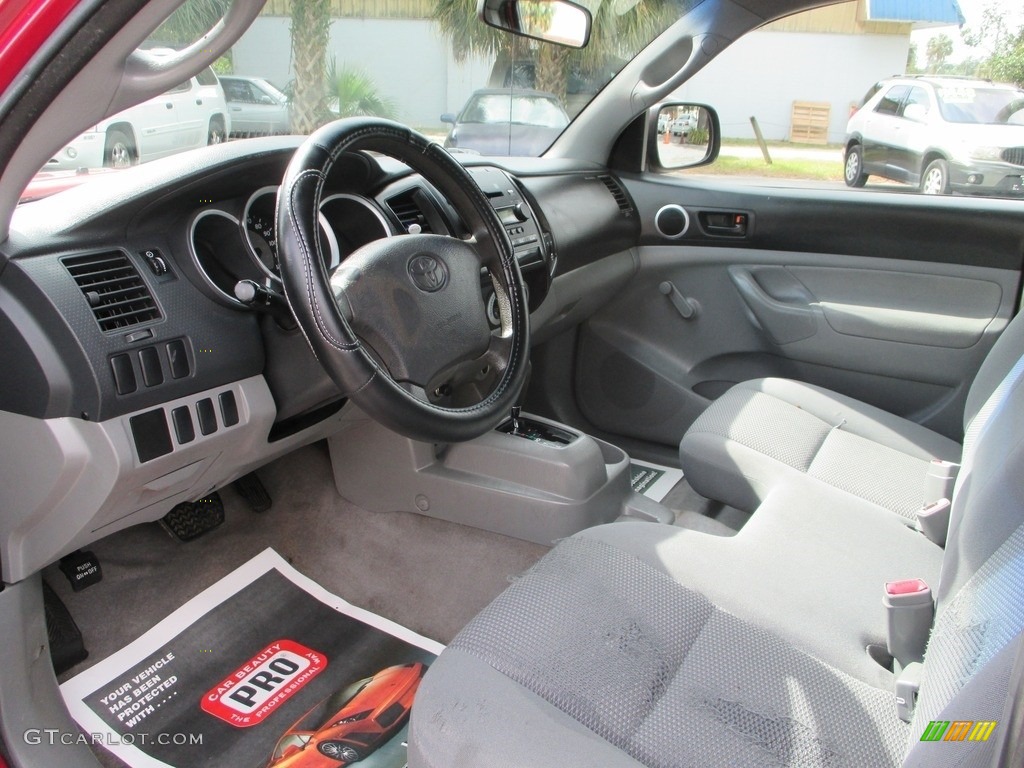 2006 Tacoma Regular Cab - Impulse Red Pearl / Graphite Gray photo #9