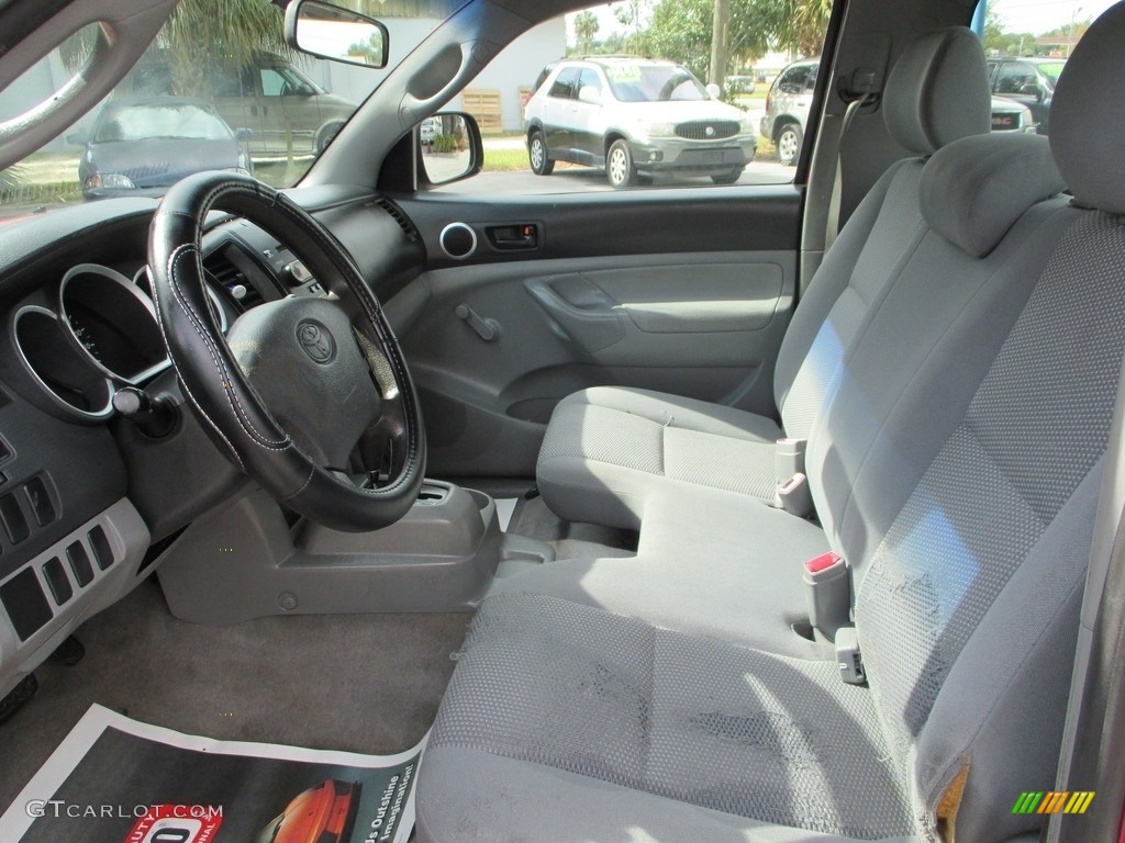 2006 Tacoma Regular Cab - Impulse Red Pearl / Graphite Gray photo #10