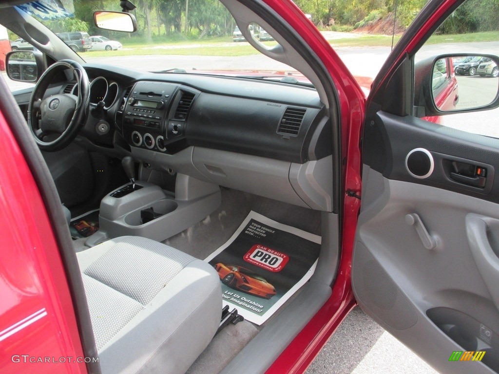 2006 Tacoma Regular Cab - Impulse Red Pearl / Graphite Gray photo #13
