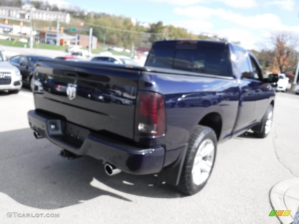 2013 1500 Sport Quad Cab 4x4 - True Blue Pearl / Black photo #12