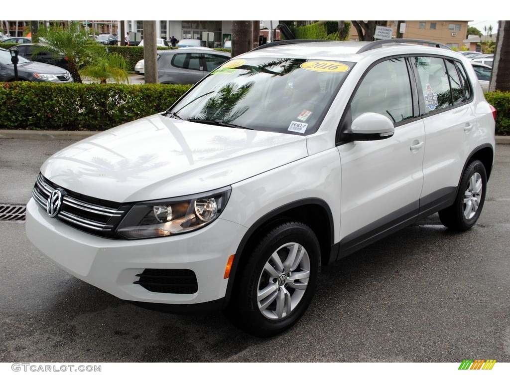 Pure White 2016 Volkswagen Tiguan S Exterior Photo #116681637