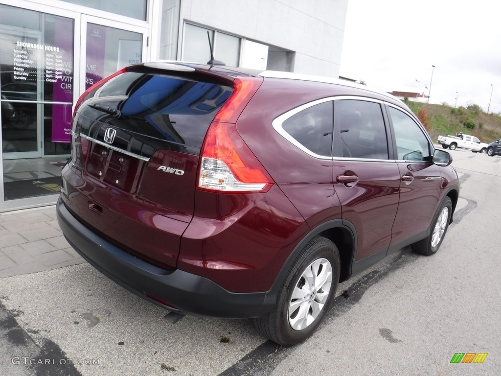 2014 CR-V EX-L AWD - Basque Red Pearl II / Gray photo #9
