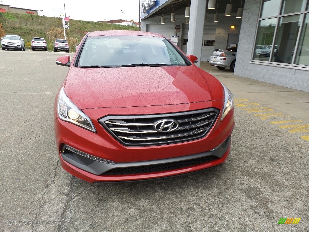 2017 Sonata Sport - Scarlet Red / Gray photo #4