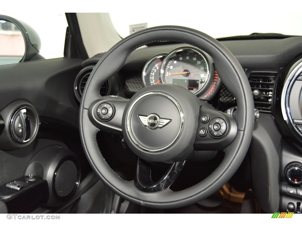 2017 Mini Hardtop Cooper S 2 Door Carbon Black Steering Wheel Photo #116684256