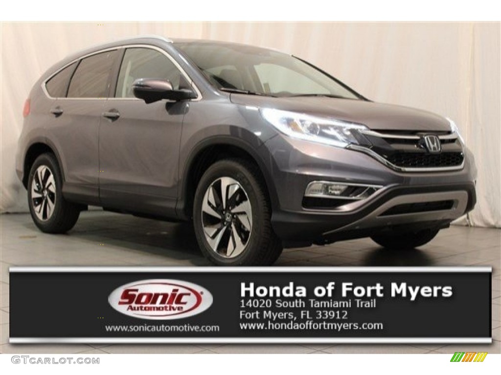 2016 CR-V Touring - Modern Steel Metallic / Gray photo #1