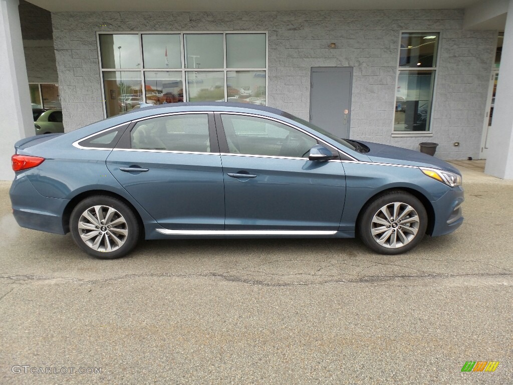 Nouveau Blue 2017 Hyundai Sonata Sport Exterior Photo #116686395