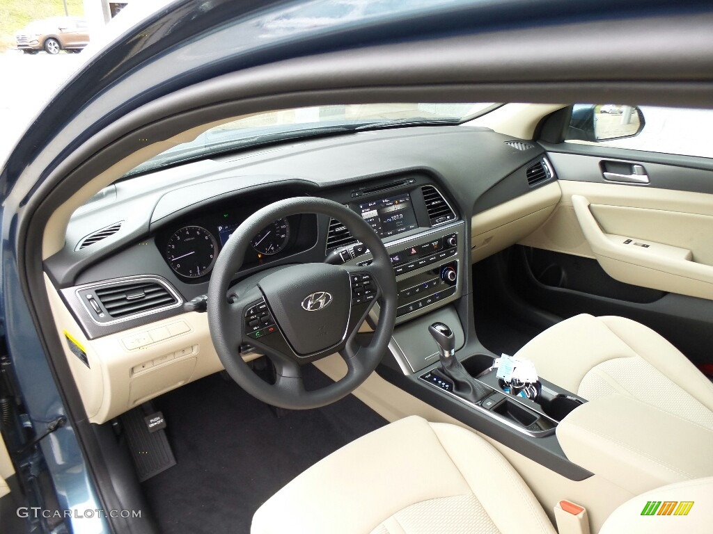 Beige Interior 2017 Hyundai Sonata Sport Photo #116686590