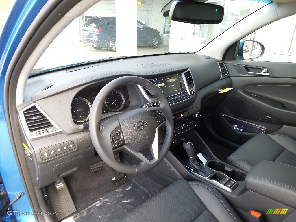Black Interior 2017 Hyundai Tucson Limited AWD Photo #116688981