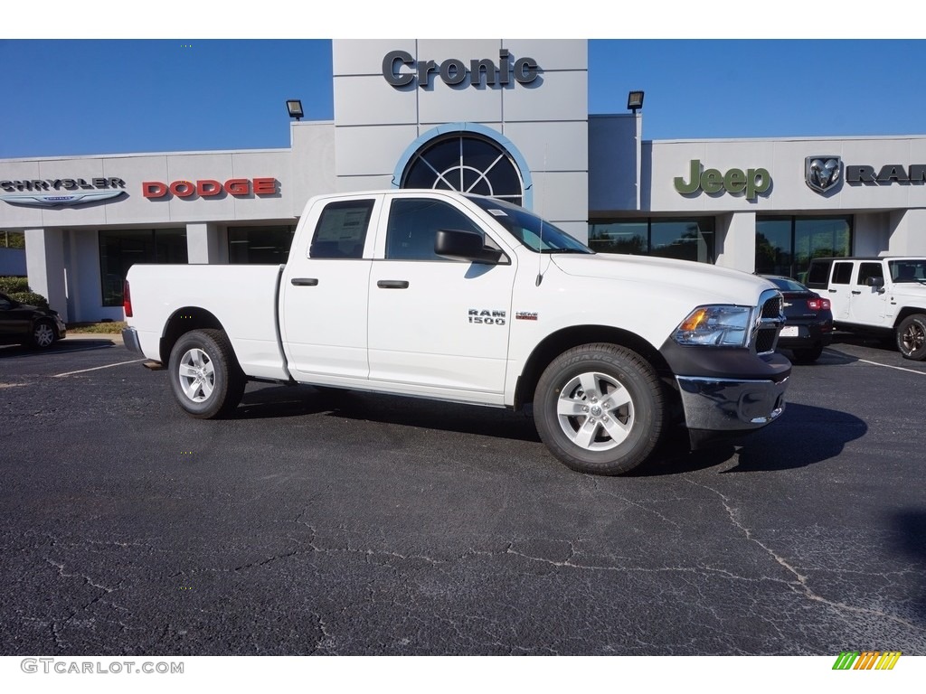 2017 1500 Tradesman Quad Cab - Bright White / Black/Diesel Gray photo #1