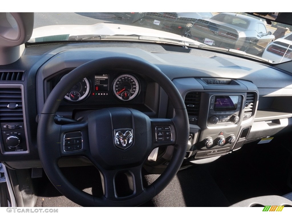 2017 1500 Tradesman Quad Cab - Bright White / Black/Diesel Gray photo #9