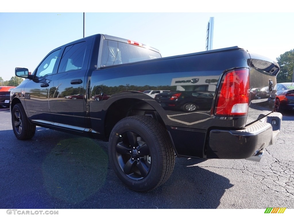 2017 1500 Express Crew Cab 4x4 - Brilliant Black Crystal Pearl / Black/Diesel Gray photo #5