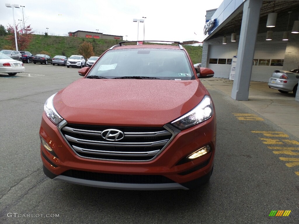 2017 Tucson Limited AWD - Sedona Sunset / Black photo #4