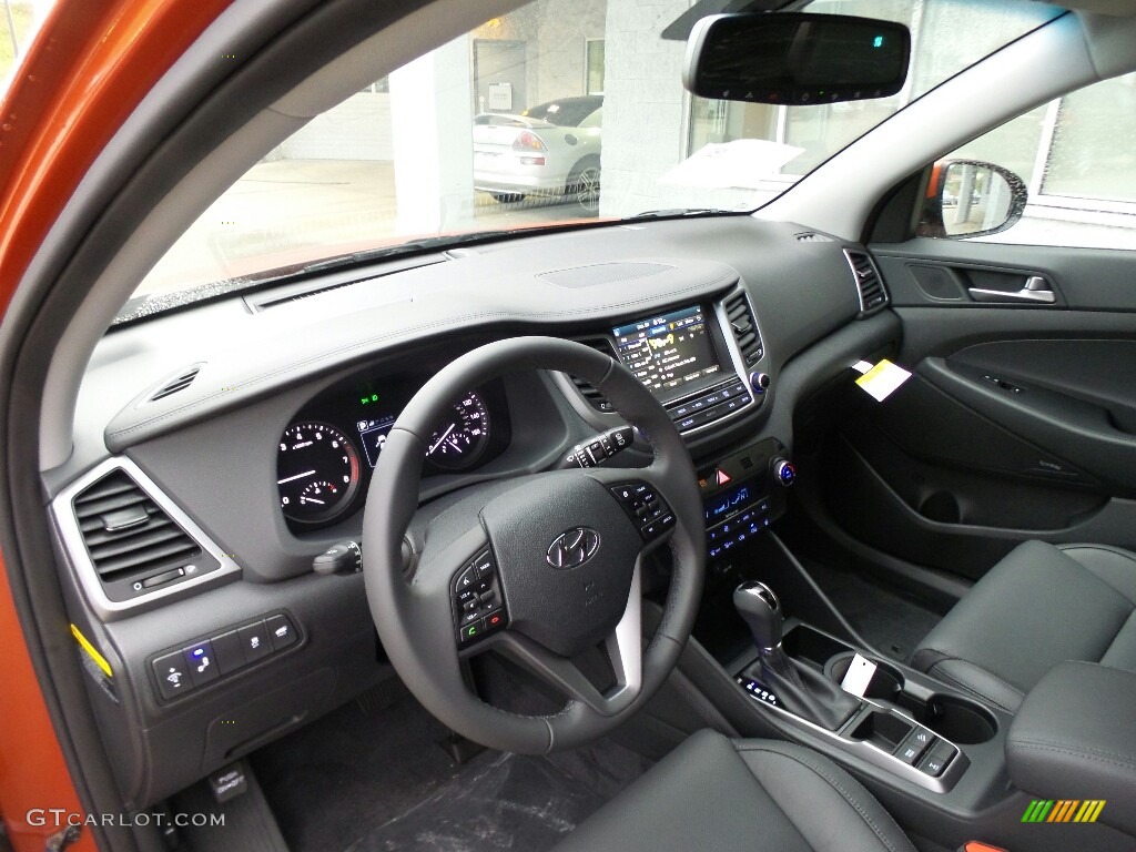 Black Interior 2017 Hyundai Tucson Limited AWD Photo #116691915