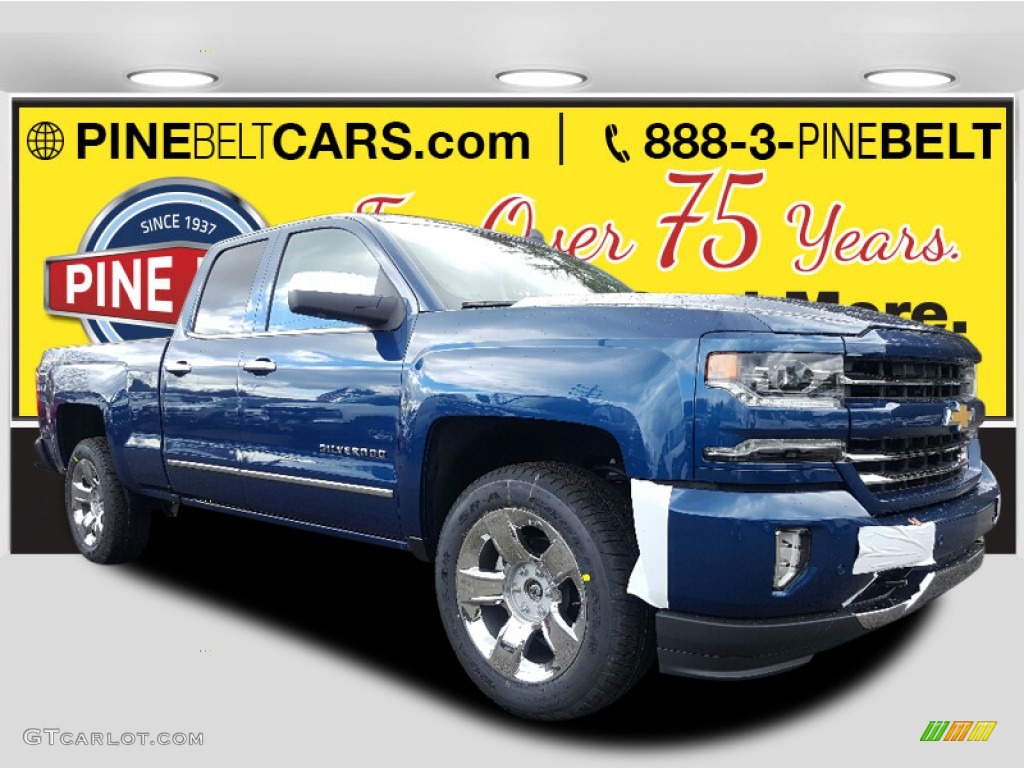 2017 Silverado 1500 LTZ Double Cab 4x4 - Deep Ocean Blue Metallic / Jet Black photo #1