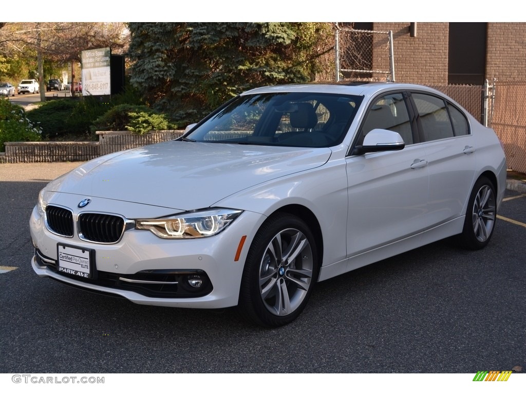 2016 3 Series 340i xDrive Sedan - Mineral White Metallic / Black photo #6