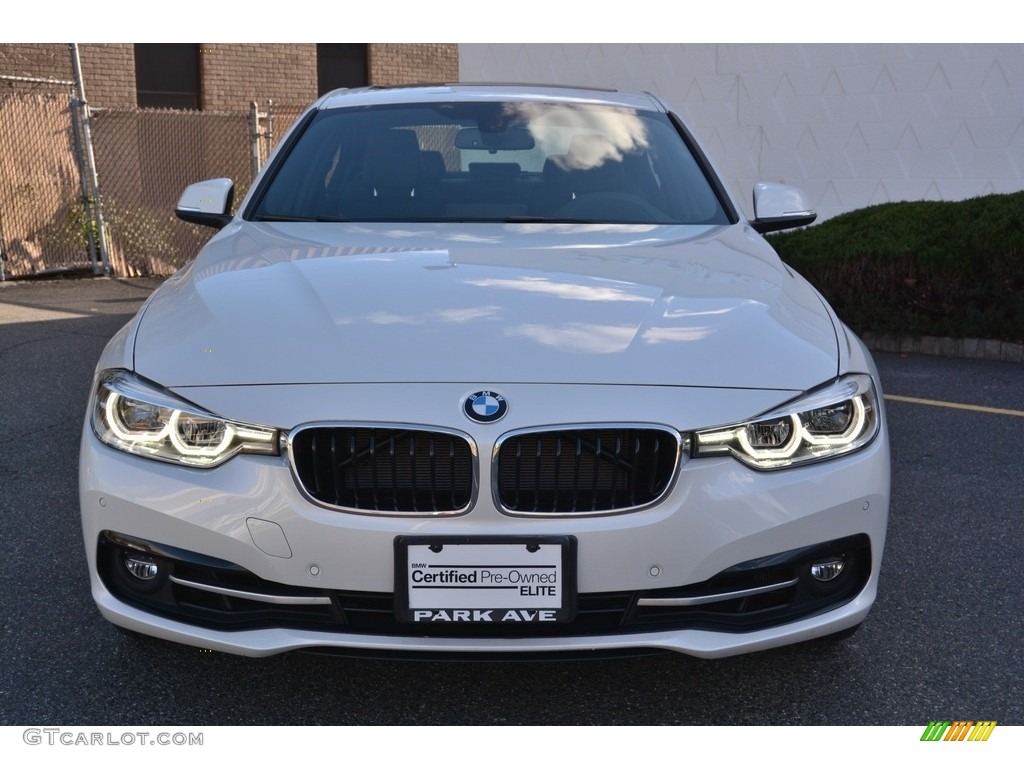 2016 3 Series 340i xDrive Sedan - Mineral White Metallic / Black photo #7