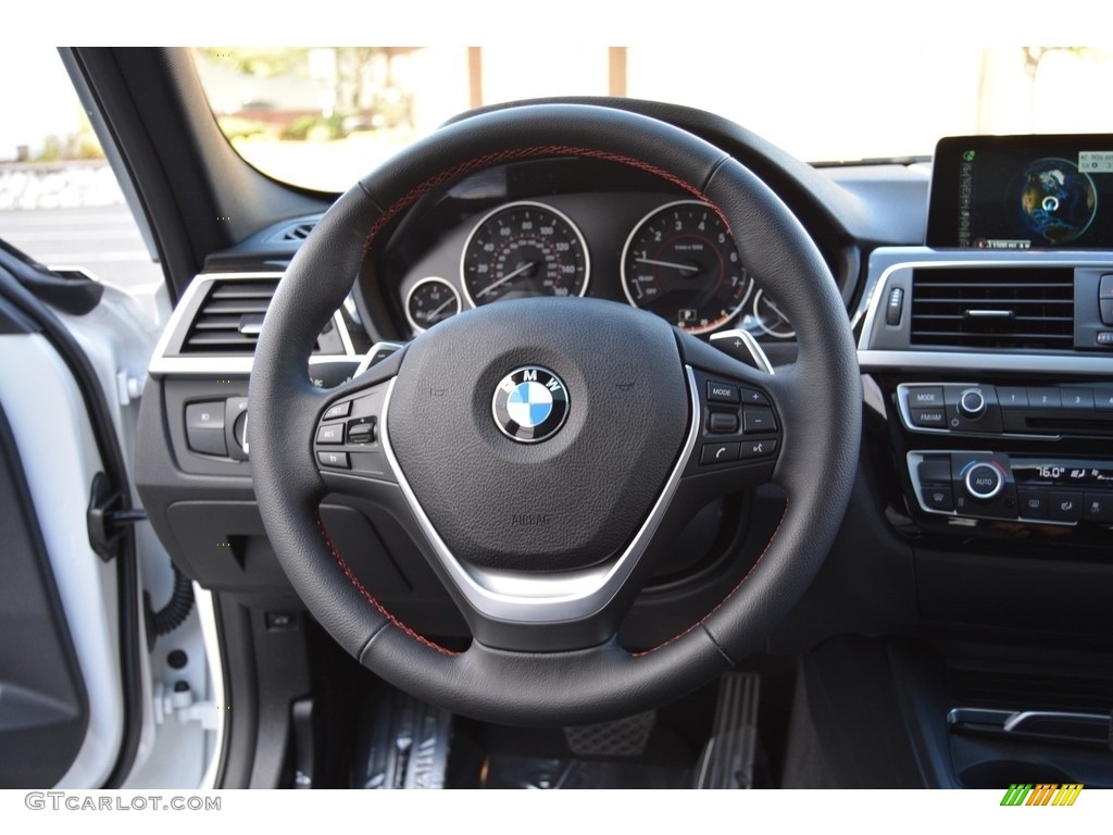 2016 3 Series 340i xDrive Sedan - Mineral White Metallic / Black photo #19