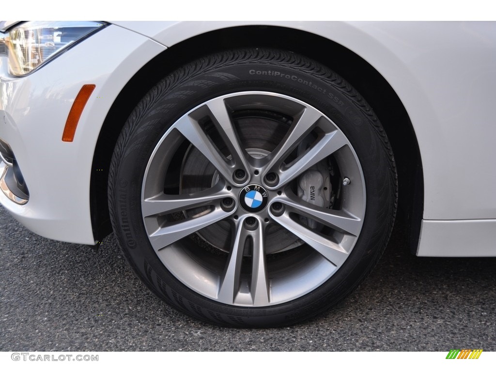 2016 3 Series 340i xDrive Sedan - Mineral White Metallic / Black photo #33