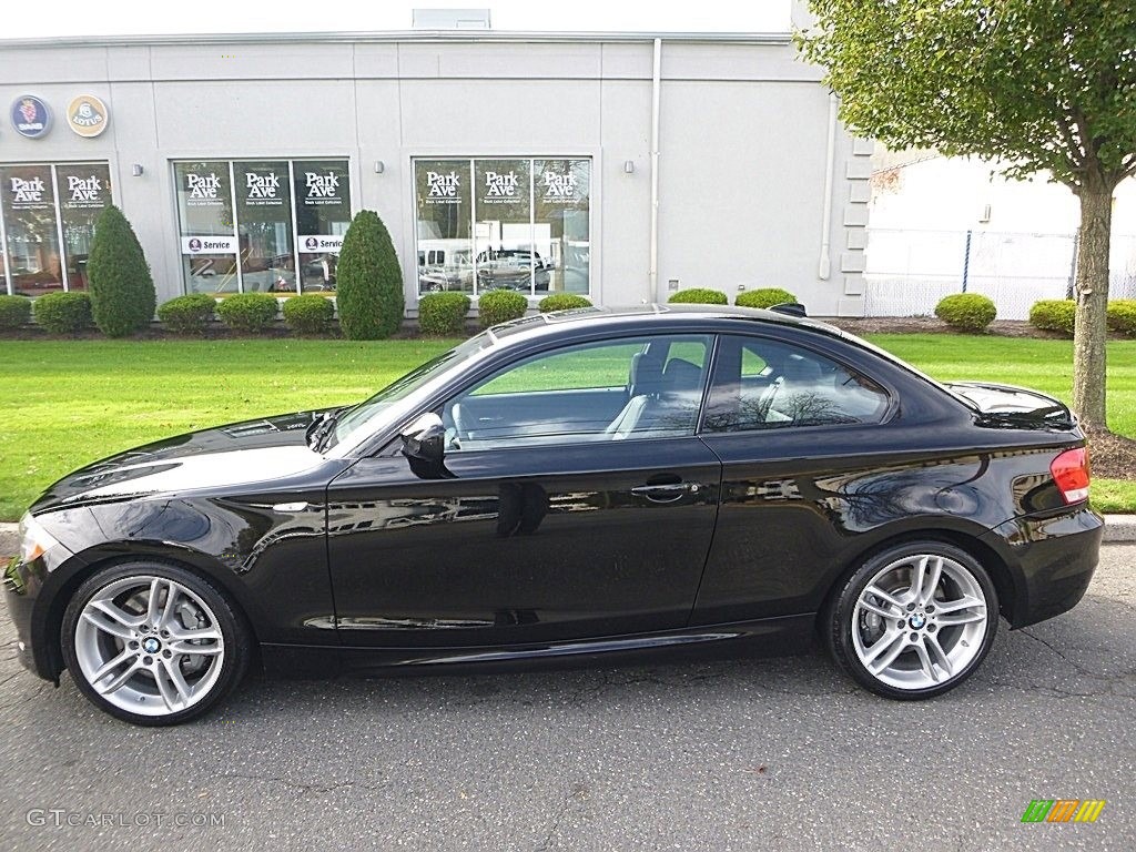 2012 1 Series 135i Coupe - Jet Black / Black photo #2