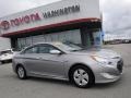 2011 Silver Frost Metallic Hyundai Sonata Hybrid  photo #2