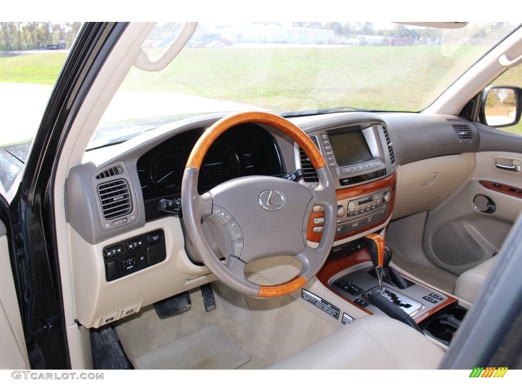 Ivory Interior 2003 Lexus LX 470 4x4 Photo #116695701