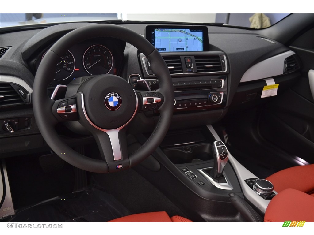2017 BMW 2 Series M240i Convertible Coral Red Dashboard Photo #116697018
