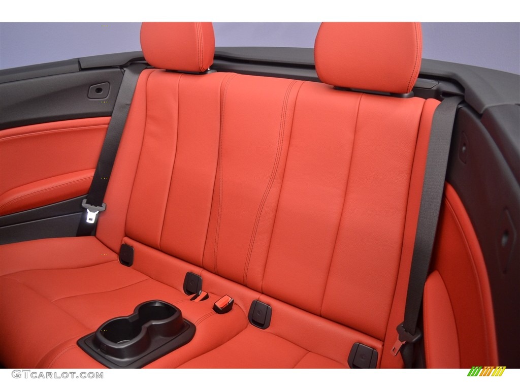 Coral Red Interior 2017 BMW 2 Series M240i Convertible Photo #116697063