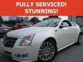 White Diamond Tricoat 2011 Cadillac CTS 4 AWD Coupe