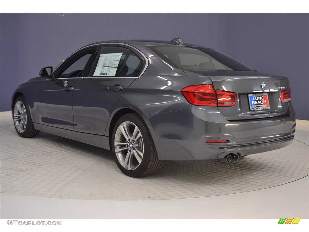 2017 3 Series 330i Sedan - Mineral Grey Metallic / Black photo #4