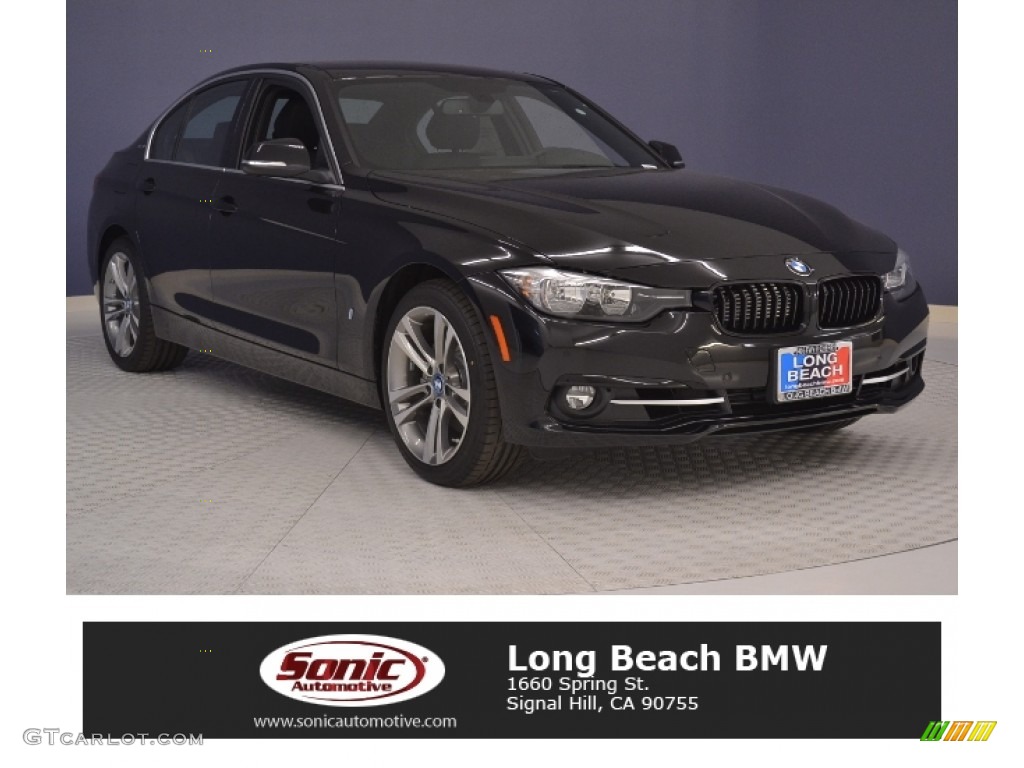 2017 3 Series 330e iPerfomance Sedan - Jet Black / Black photo #1