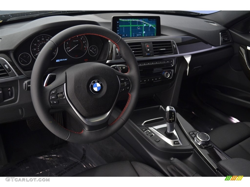 2017 BMW 3 Series 330e iPerfomance Sedan Black Dashboard Photo #116698716
