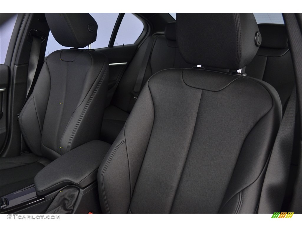 Black Interior 2017 BMW 3 Series 330e iPerfomance Sedan Photo #116698740