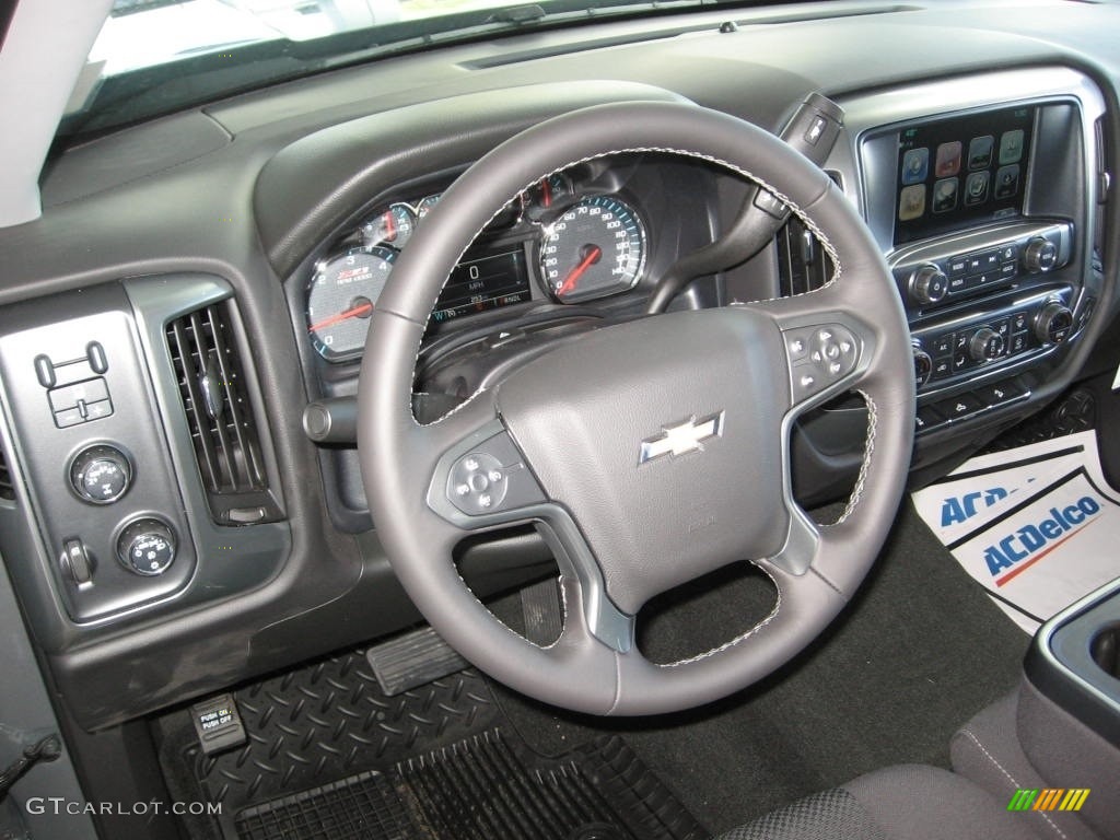 2017 Silverado 1500 LT Crew Cab 4x4 - Pepperdust Metallic / Jet Black photo #6