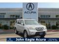 Alabaster Silver Metallic 2010 Honda Pilot EX-L