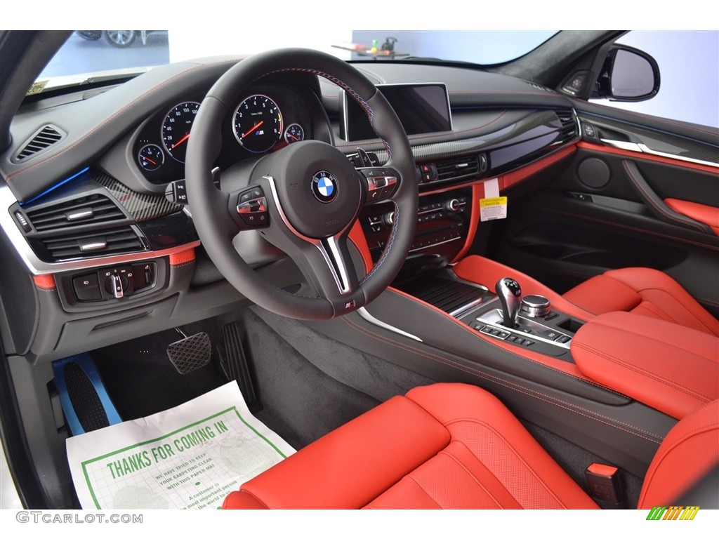 Mugello Red Interior 2017 BMW X5 M xDrive Photo #116700840