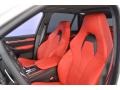 2017 BMW X5 M Mugello Red Interior Front Seat Photo