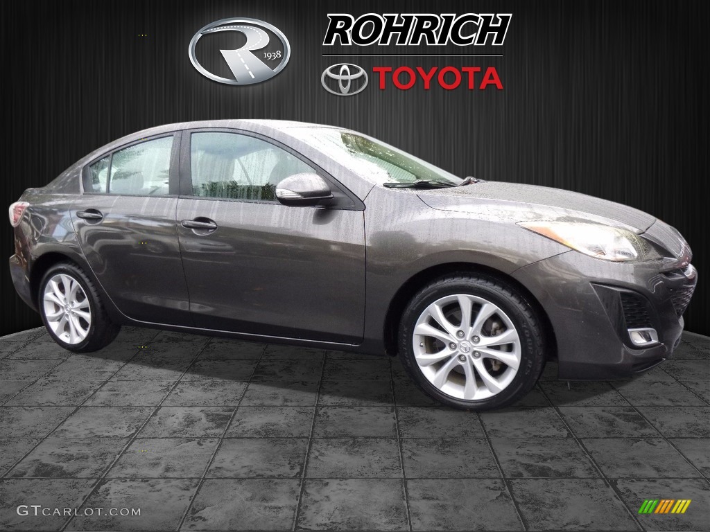 2010 MAZDA3 s Sport 4 Door - Metropolitan Gray Mica / Black photo #1