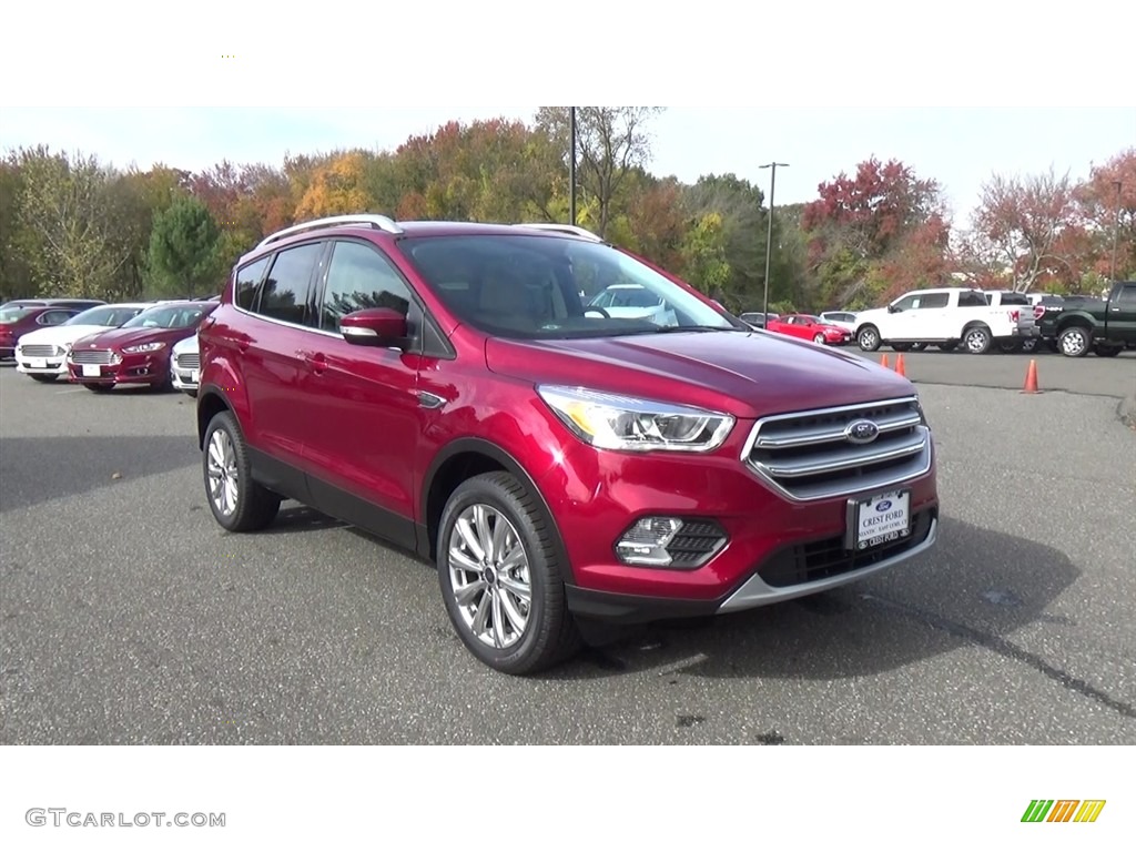 2017 Escape Titanium 4WD - Ruby Red / Medium Light Stone photo #1