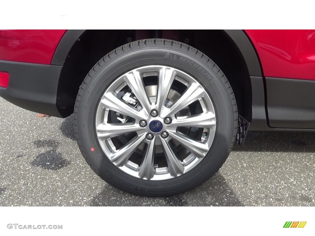 2017 Escape Titanium 4WD - Ruby Red / Medium Light Stone photo #23