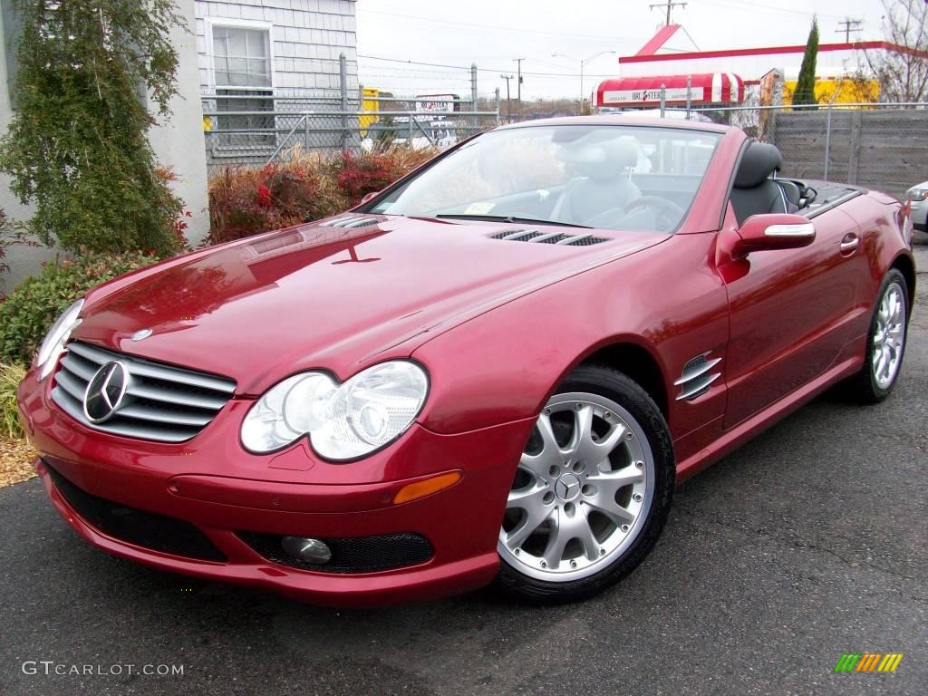 2005 Firemist Red Metallic Mercedes Benz Sl 500 Roadster 1152667 2005 Firemist Red Metallic Mercedes Benz Sl 500 Roadster 1152667