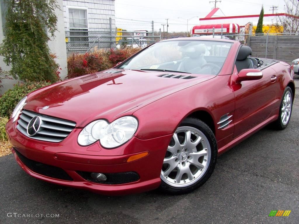 2005 SL 500 Roadster - Firemist Red Metallic / Charcoal photo #1