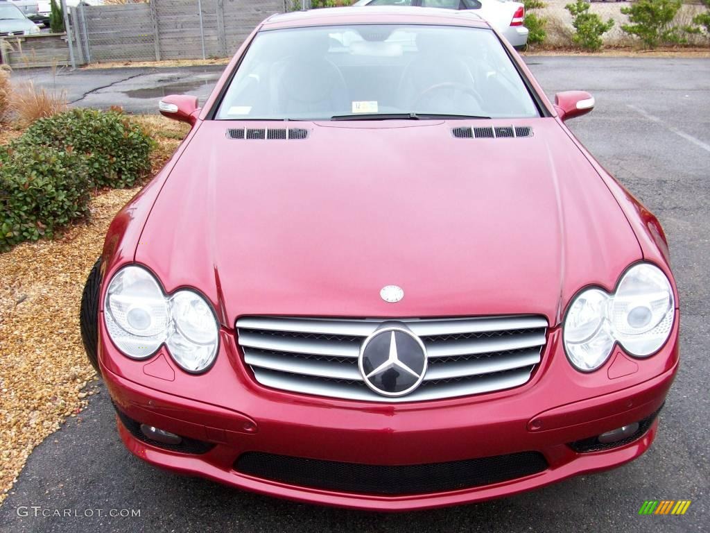 2005 SL 500 Roadster - Firemist Red Metallic / Charcoal photo #3