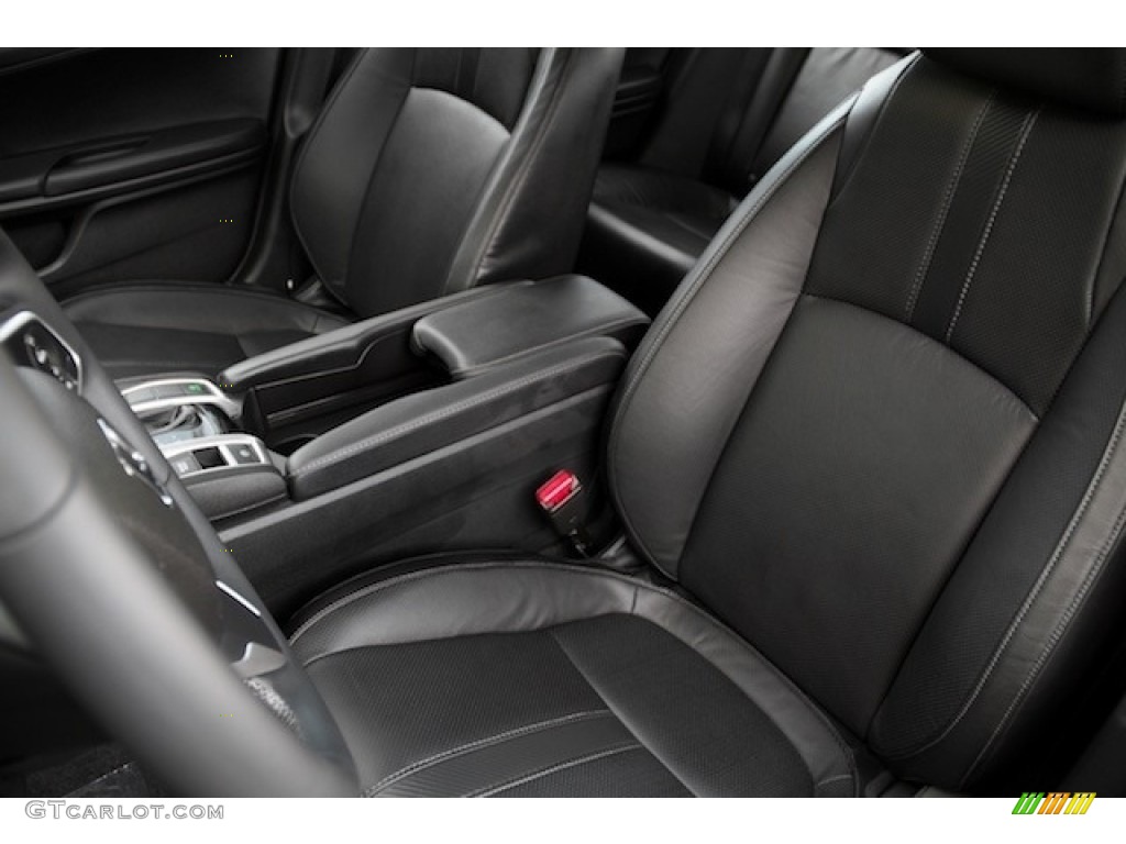 Black Interior 2017 Honda Civic EX-L Sedan Photo #116708187