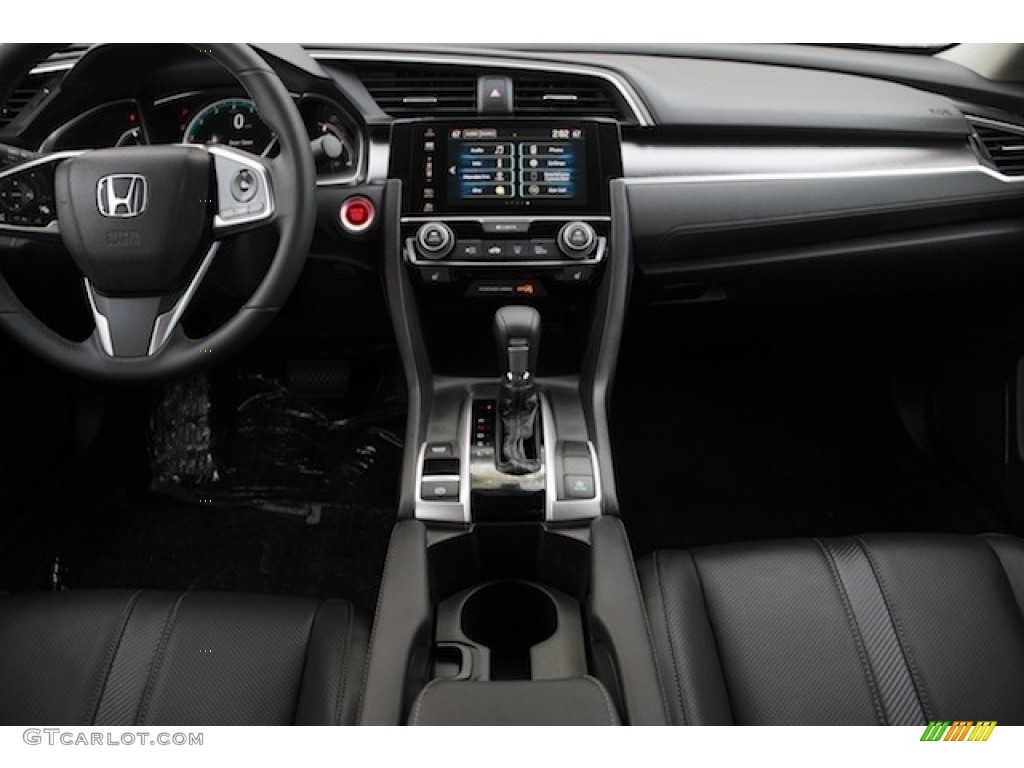 2017 Honda Civic EX-L Sedan Black Dashboard Photo #116708220