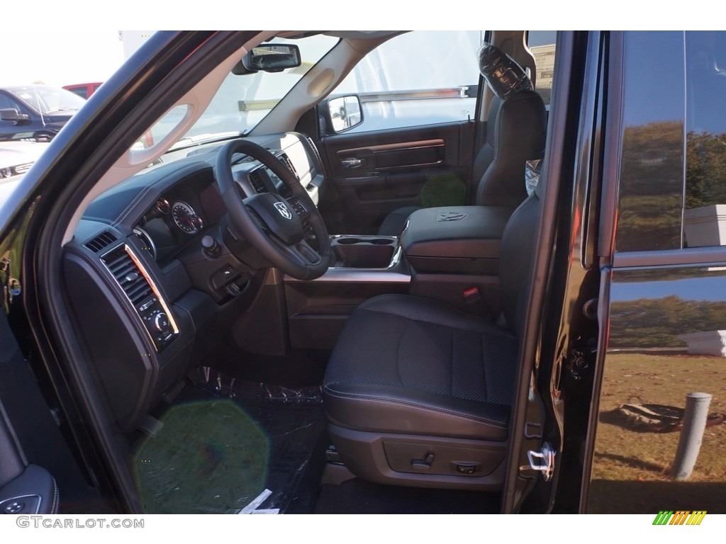 Black Interior 2017 Ram 1500 Sport Quad Cab Photo #116708577