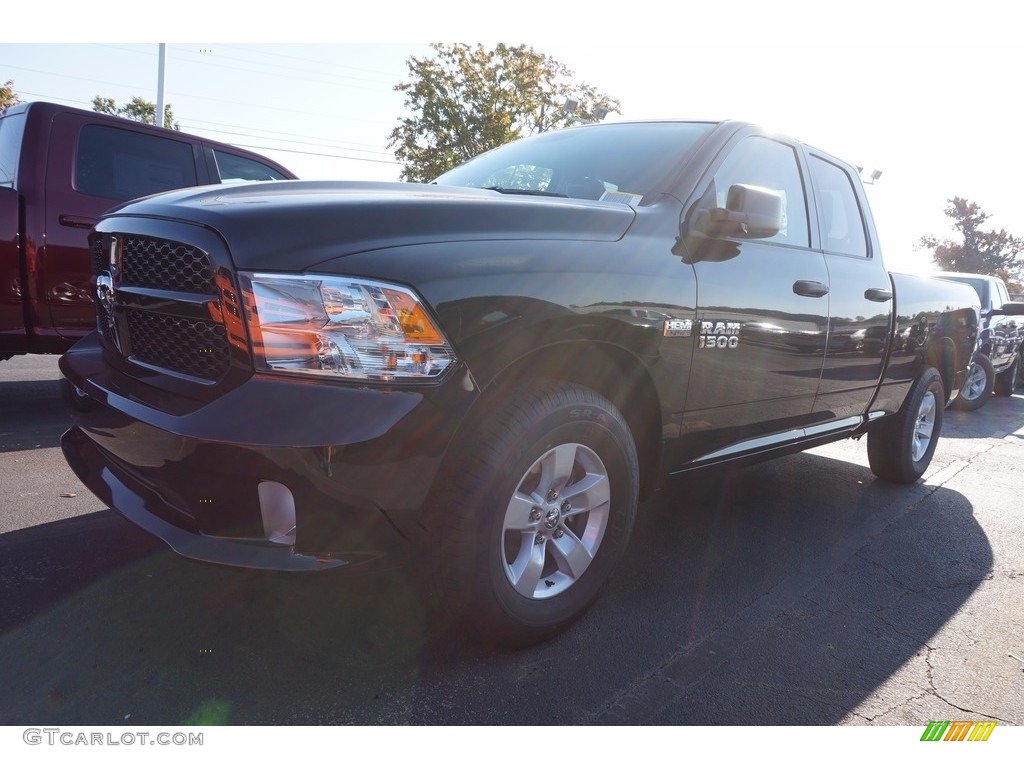 2017 1500 Express Quad Cab - Brilliant Black Crystal Pearl / Black/Diesel Gray photo #1