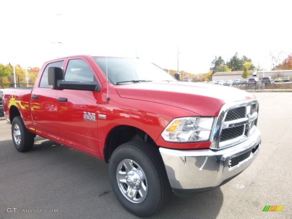 Flame Red 2017 Ram 2500 Tradesman Crew Cab 4x4 Exterior Photo #116709708