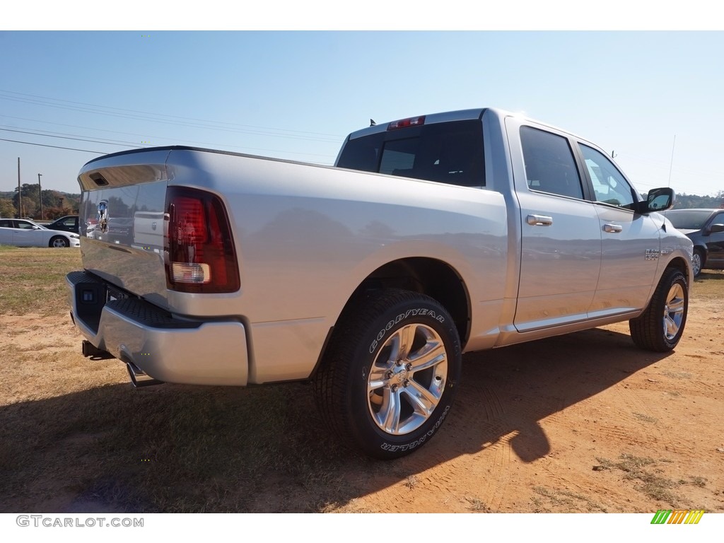 2017 1500 Sport Crew Cab - Bright Silver Metallic / Black photo #3